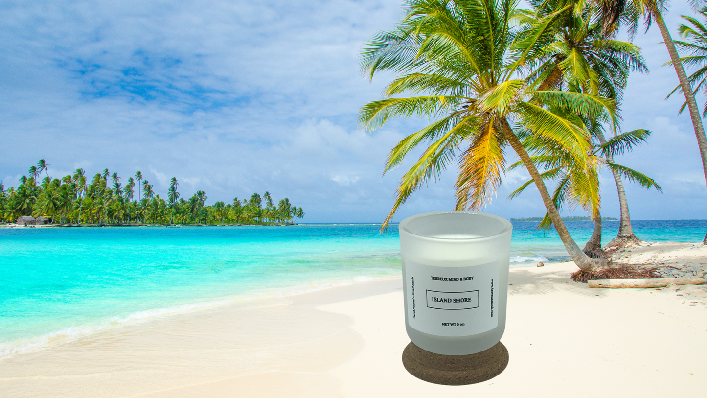 3.5 oz Soy Candle - Frosted Glass Jar, 5 scents | Terreux Mind