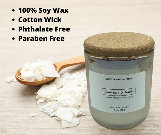 Soy Wax Candle – 8.5 oz Elegant Glass Jar