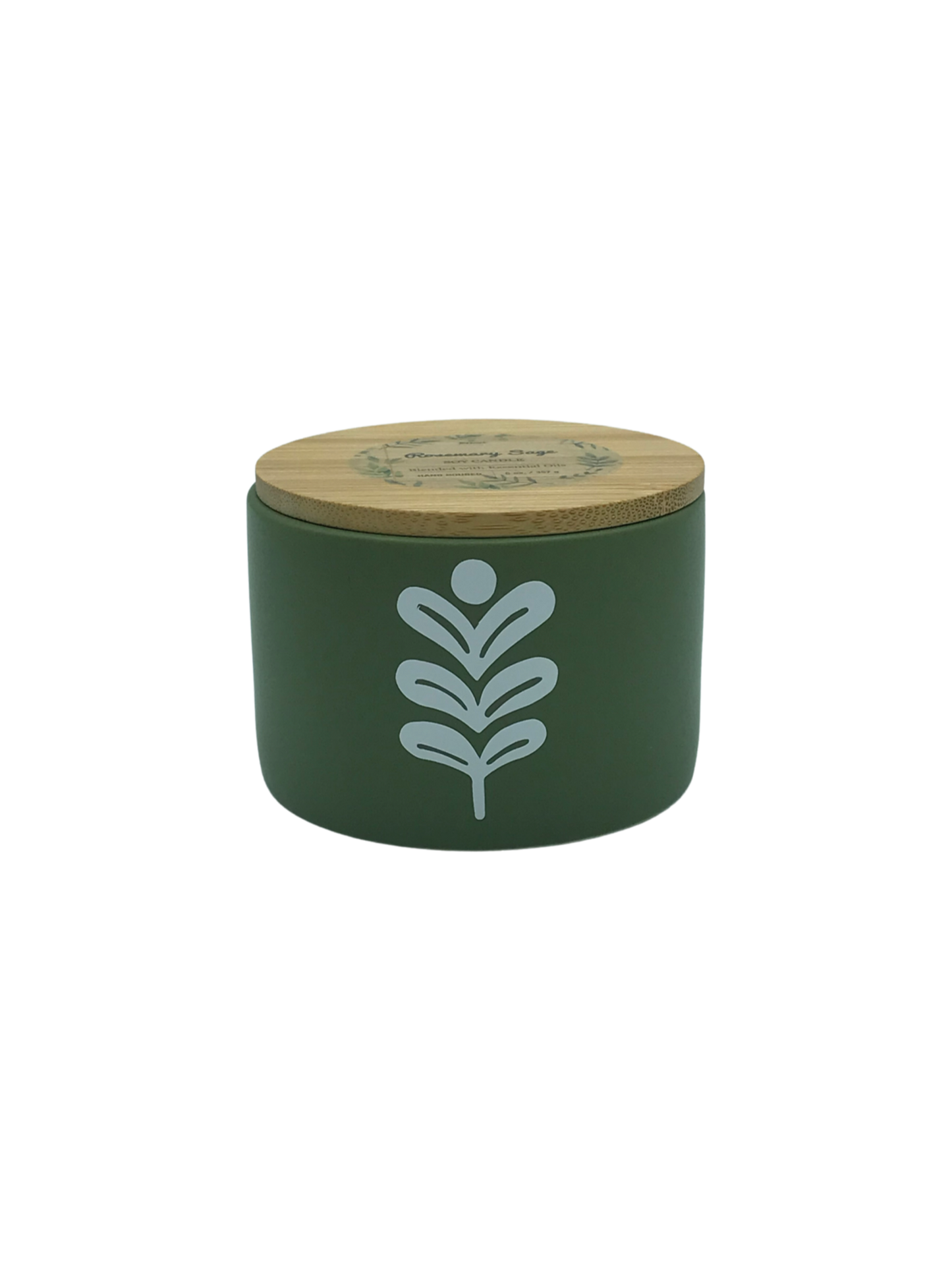 Rosemary Sage Candle – 12 oz Ceramic Jar