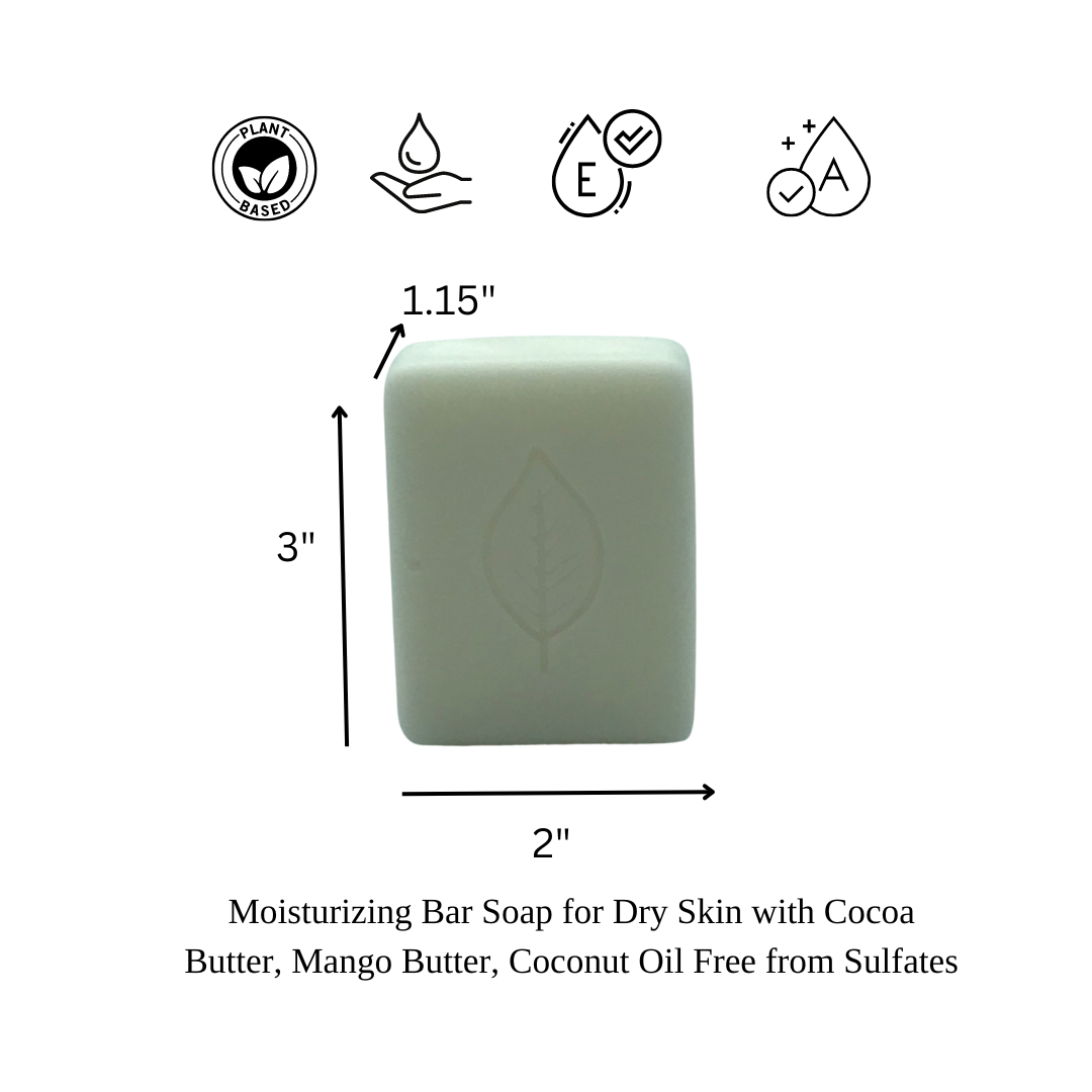Natural Coco-Mango Butter Soap-Handmade, Vegan, 125g Bars, Pack of 3 | Terreux Mind