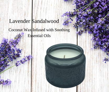Clean-Burning Coconut Wax Candle 6 oz Glass | Terreux Mind