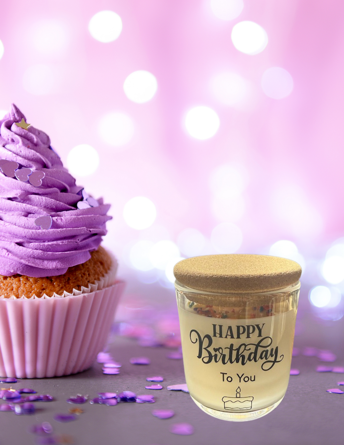 Birthday Cake Soy Candle – 10 oz Jar, Phthalate-Free