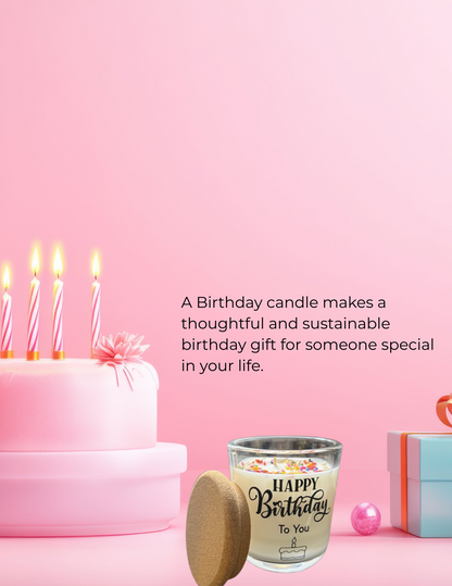 Birthday Cake Soy Candle – 10 oz Jar, Phthalate-Free
