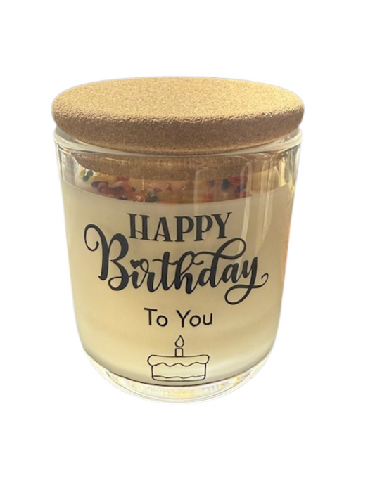Birthday Cake Soy Candle – 10 oz Jar, Phthalate-Free