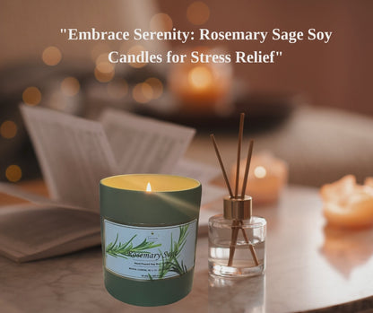 Rosemary Sage Aromatherapy Candle - Terreux Mind & Body